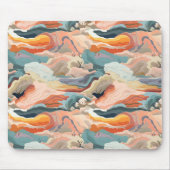 Gemütliche Herbstfarben Abstrakte Digitale Kunst Mousepad (Vorne)