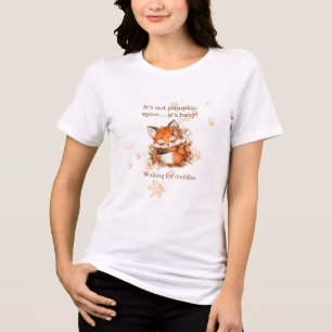 Gemütliche Herbstfox Kinderdusche   "Mama to be" Tri-Blend Shirt