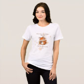 Gemütliche Herbstfox Kinderdusche | "Mama to be" Tri-Blend Shirt (Vorderseite voll)