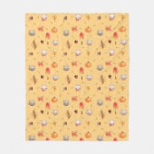 Gemütliche Herbstkatzen Fleecedecke (Vorderseite)