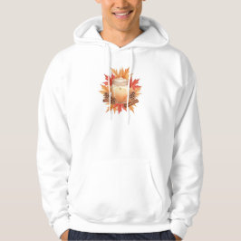 Gemütliche Herbstkerze mit Ahornblättern | Herbstd Hoodie