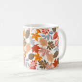 Gemütliche Herbstlaube Herbst Niedliches Muster Kaffeetasse (VorderseiteRechts)