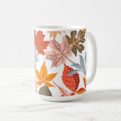 Gemütliche Herbstlaube Herbst Niedliches Muster Kaffeetasse (VorderseiteRechts)