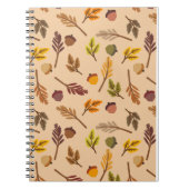 Gemütliche Herbstlaube und Acorns Notizblock (Vorderseite)