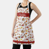 Gemütliche Herbstlaube und Pilze Personalisiert Schürze (InSitu)