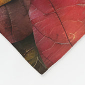 Gemütliche Herbstleaves Fleecedecke (Ecke)