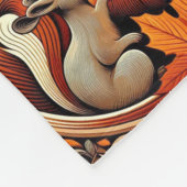 Gemütliche Herbstleaves und Hirsche Fleecedecke (Ecke)