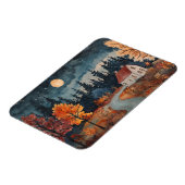Gemütliche Herbstnacht-Hütte | Dekoration für Wass Magnet (Linke Seite)