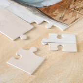 Gemütliche Herbstpastel Pumpkins Black Cat Puzzle (Seite)