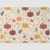Gemütliche Herbstpumpen & Blätter Herbsternte Gesc Seidenpapier (Vorderseite)