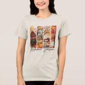 Gemütliche Herbstsaison Pinselstrich Tri-Blend Shirt (Vorderseite)