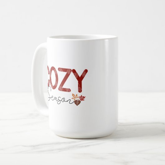 Gemütliche Herbstsaison Tasse (Vorderseite Links)
