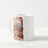 Gemütliche Herbststimmung – Ästhetischer Herbstauf Kaffeetasse (Vorderseite Links)