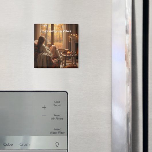 Gemütliche Herbststimmung | Personalisierter Herbs Magnet (In Situ (Kühlschrank))