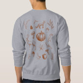 Gemütliche Herbststimmung Sweatshirt (Rückseite)