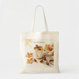 Gemütliche Herbsttage Latte Watercolor Tragetasche