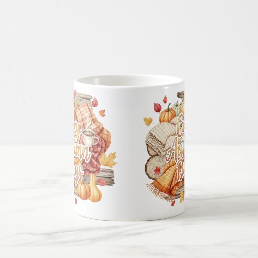Gemütliche Herbsttage Tasse (Mittel)