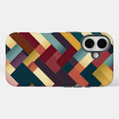 Gemütliche Herbsttöne verwoben Muster Case-Mate iPhone Hülle (Rückseite (Horizontal))