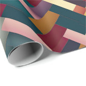 Gemütliche Herbsttöne verwoben Muster Geschenkpapier (Rolleneckpunkt)