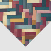 Gemütliche Herbsttöne verwoben Muster Seidenpapier (Detail)