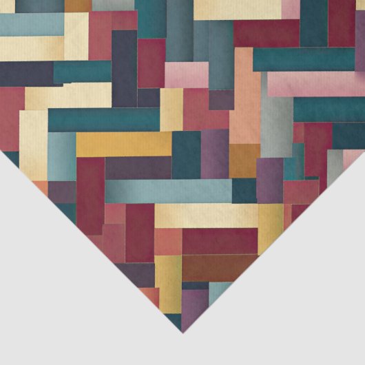 Gemütliche Herbsttöne verwoben Muster Seidenpapier (Detail)