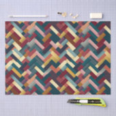 Gemütliche Herbsttöne verwoben Muster Seidenpapier (Handwerk)