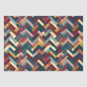 Gemütliche Herbsttöne verwoben Muster Seidenpapier (Vorderseite)