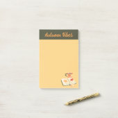 Gemütliche Herbstüberblicke Postit Notizen (Auf Schreibtisch)