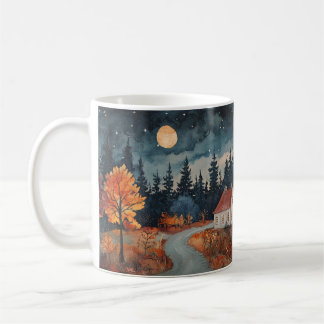 Gemütliche Herbstwoche Hütte Herbst Nachmittag Kaffeetasse