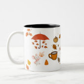 Gemütliche Herbstwoche Tasse - Herbstlaube Kaffeec (Links)