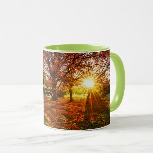 Gemütliche Herbstwoche Tasse: Stilsippe Tasse (VorderseiteRechts)