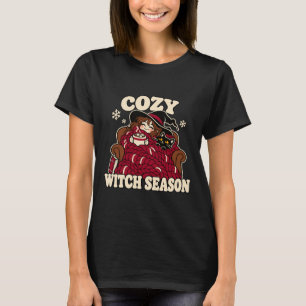 Gemütliche Hexensaison Winter-Kakao-Hexe T-Shirt