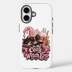 Gemütliche Hexenzeit Rosa Halloween iPhone 16 Hülle