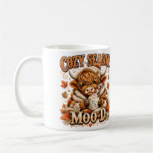 Gemütliche Highland-Cow-Stimmung Kaffeetasse (Links)