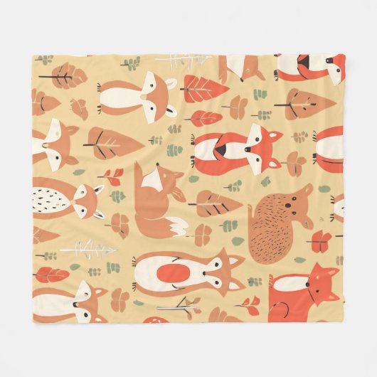Gemütliche Holzfreunde 2 Fleecedecke (Vorderseite (Horizontal))