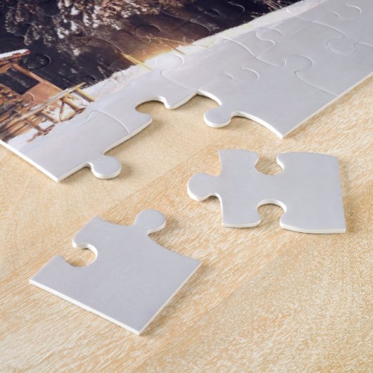 Gemütliche Holzhütte im Wald Puzzle (Seite)