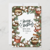 Gemütliche Hot Cocoa Tasse Frohe Weihnachten (Vorderseite)