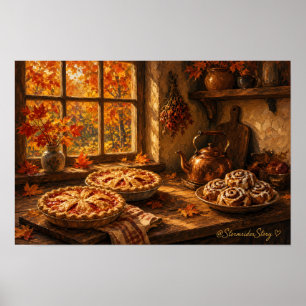 Gemütliche Hütte Bäckerei Küche Wandkunst Druck Poster