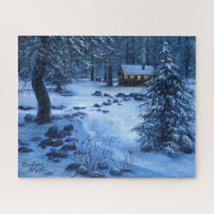 "Gemütliche Hütte im Schnee" Jigsaw Puzzle