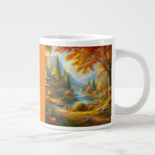 Gemütliche Hütte im Wald Jumbo-Tasse