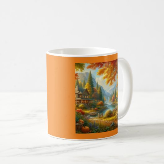 Gemütliche Hütte im Wald Kaffeetasse (VorderseiteRechts)