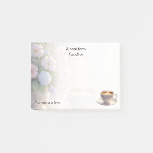 Gemütliche Hütte Kaffee & Wildblumen Morgendenken Post-it Klebezettel