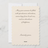 Gemütliche Hütte mit gelben Blumen Feiertagskarte (Rückseite)