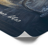 Gemütliche Hütte mit gelben Blumen Poster (Ecke)