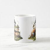 Gemütliche Hütten zur Muschel Kaffeetasse (Mittel)