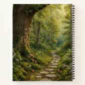 Gemütliche Igel-Pilz-Hütte-Kunst Notizblock (Rückseite)