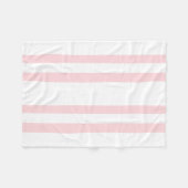 Gemütliche individuelle Fleece-Decke Rosa & Weiße  Fleecedecke (Vorderseite (Horizontal))