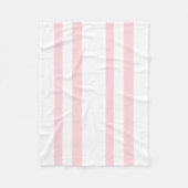 Gemütliche individuelle Fleece-Decke Rosa & Weiße  Fleecedecke (Vorderseite)