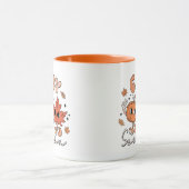 Gemütliche Jahreszeit, Fall Vibes Tasse, Retro Fal Tasse (Zentrum)