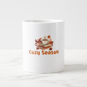 Gemütliche Jahreszeit - Niedlicher Fall Coffee Des Jumbo-Tasse